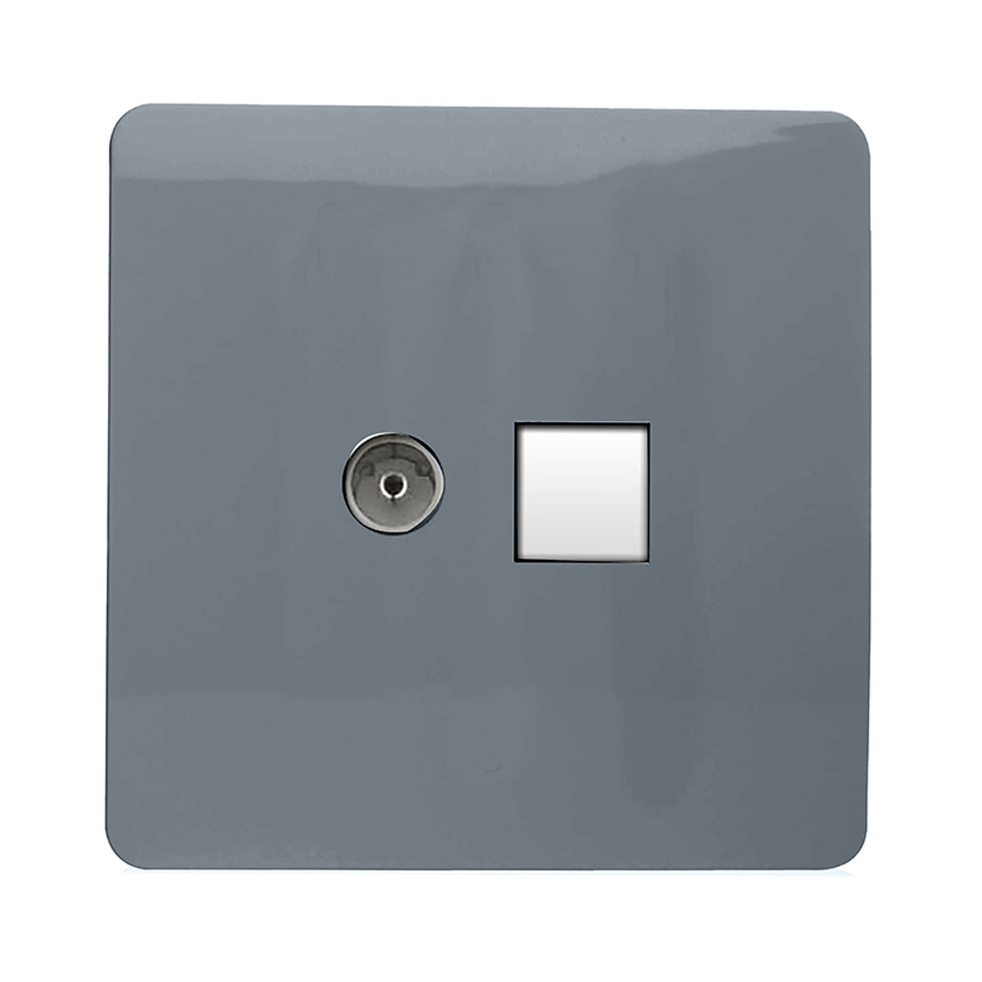 ART-TV+PCWG  TV Co-Axial & PC Ethernet Warm Grey